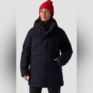 Backcountry Women's Black Allied Down Apres Parka Size Medium